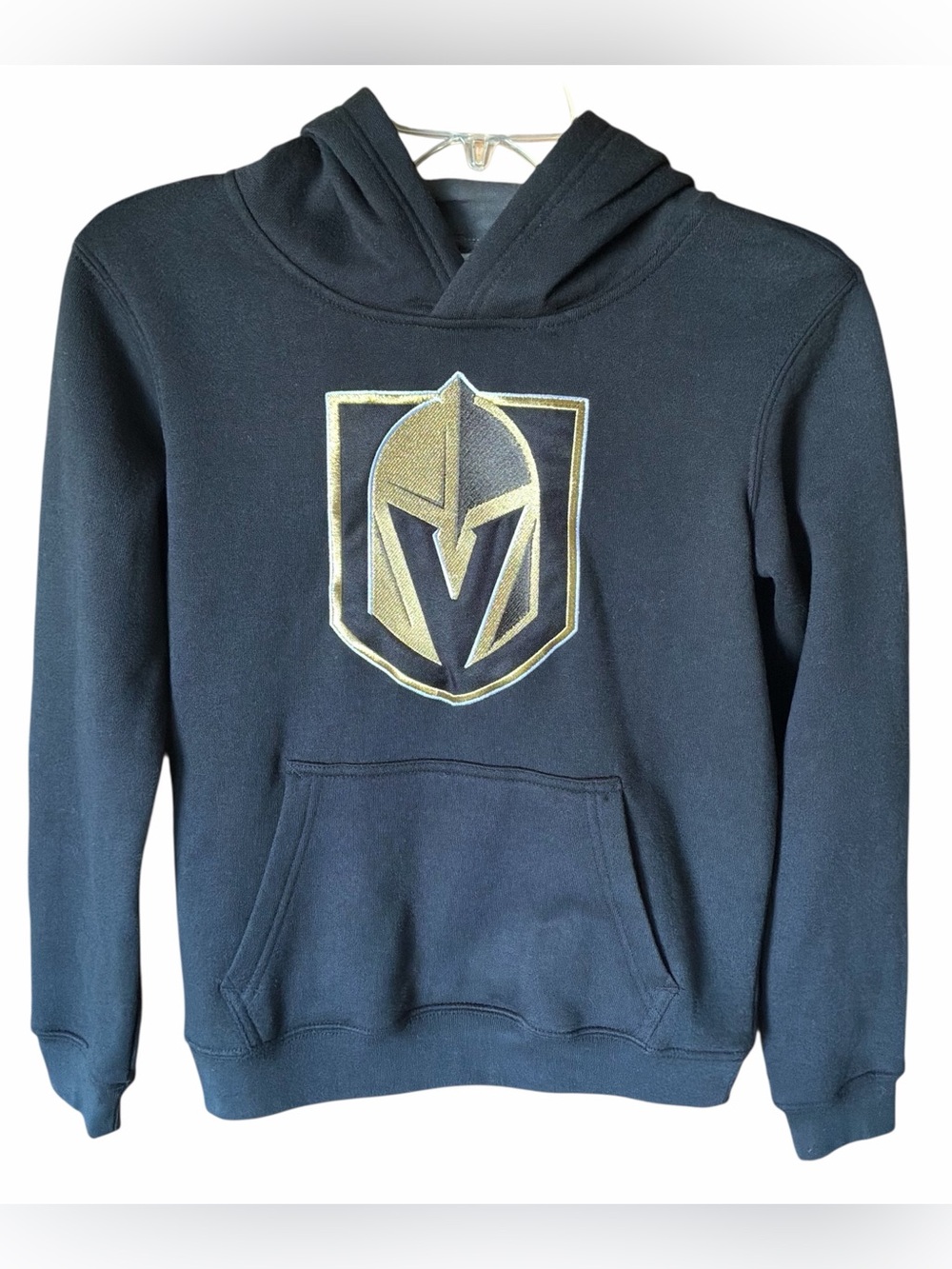 Vegas Golden Knights Boys 10/12 Black Hoodie Kangaroo Pocket NWOT